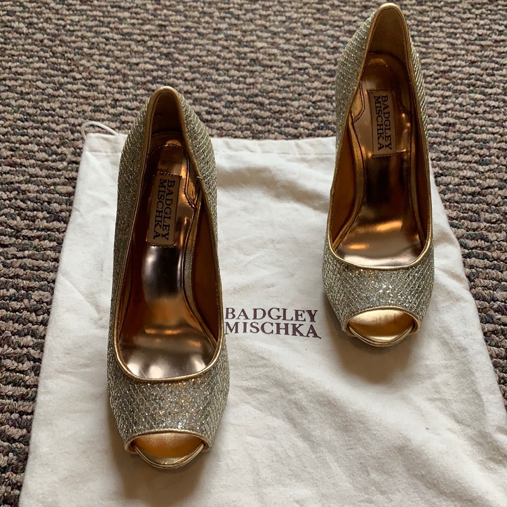 Stunning Badgley Mischka sparkly Stiletto Heels